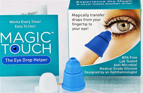 Magic touch eye drop applicator